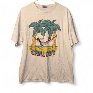 Disney Mickey Mouse Junk Food Clothing Graphic Tee in White